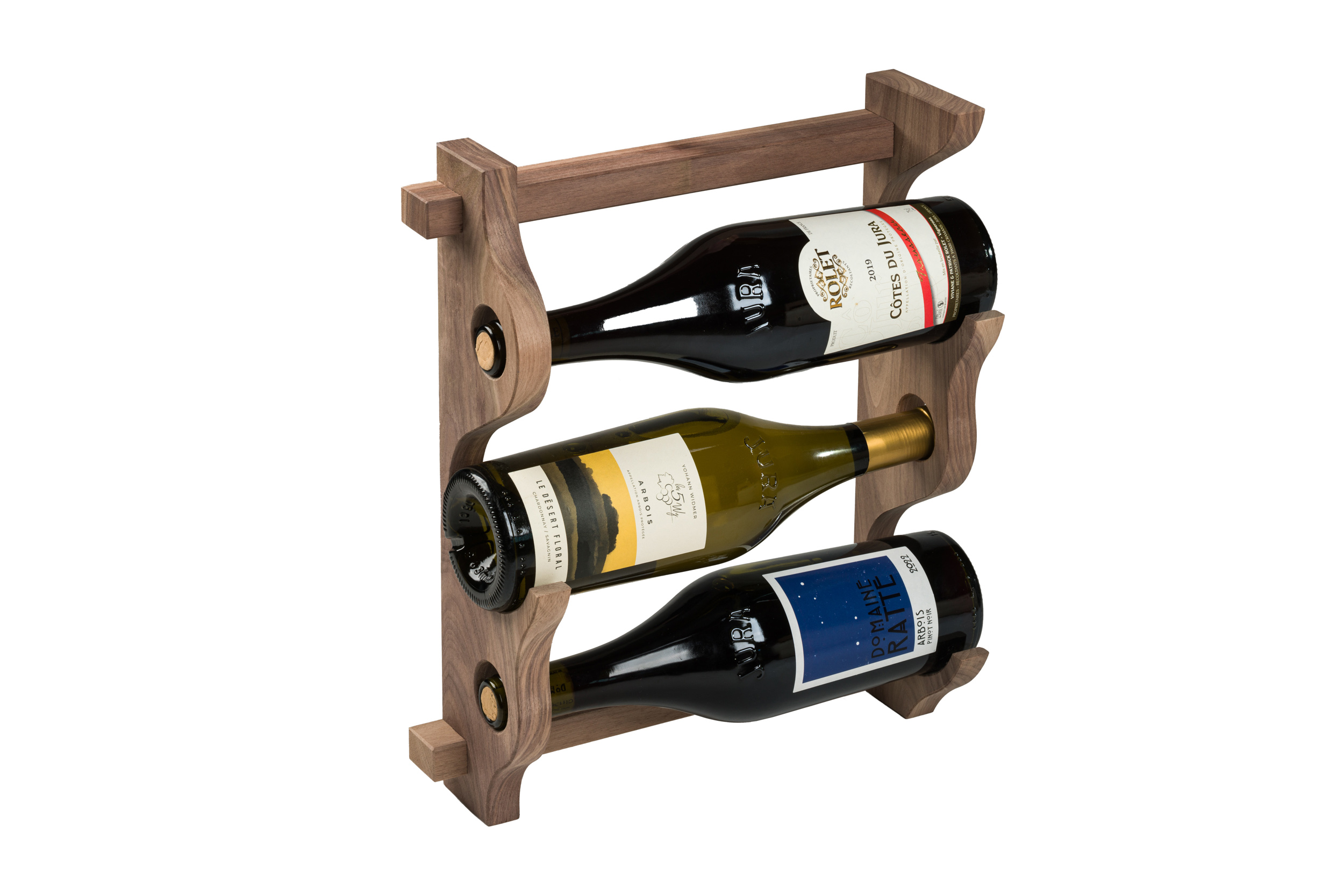 Range bouteille KIT en noyer