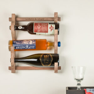 Range bouteille KIT en noyer