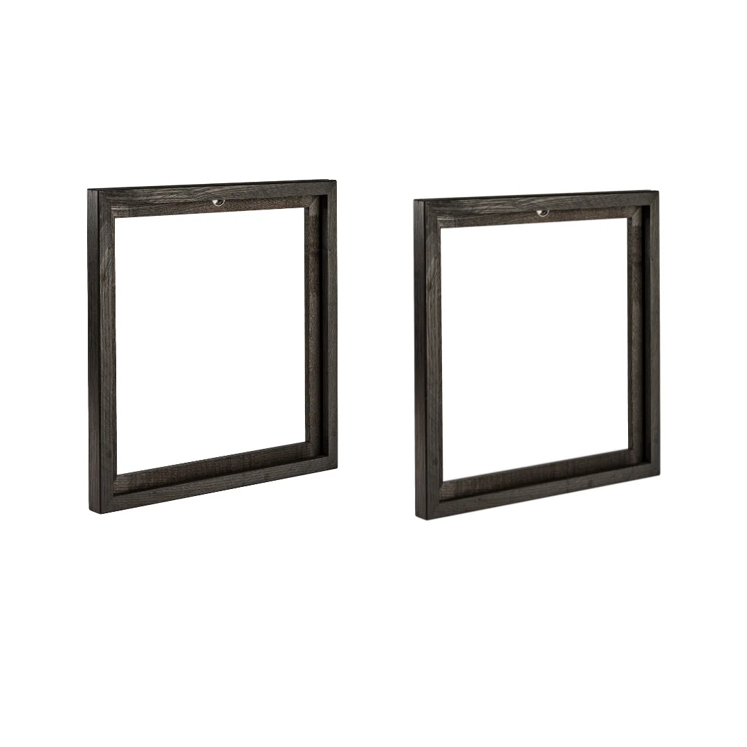 Cadre à vinyle en érable teinté noir - Lot de 2