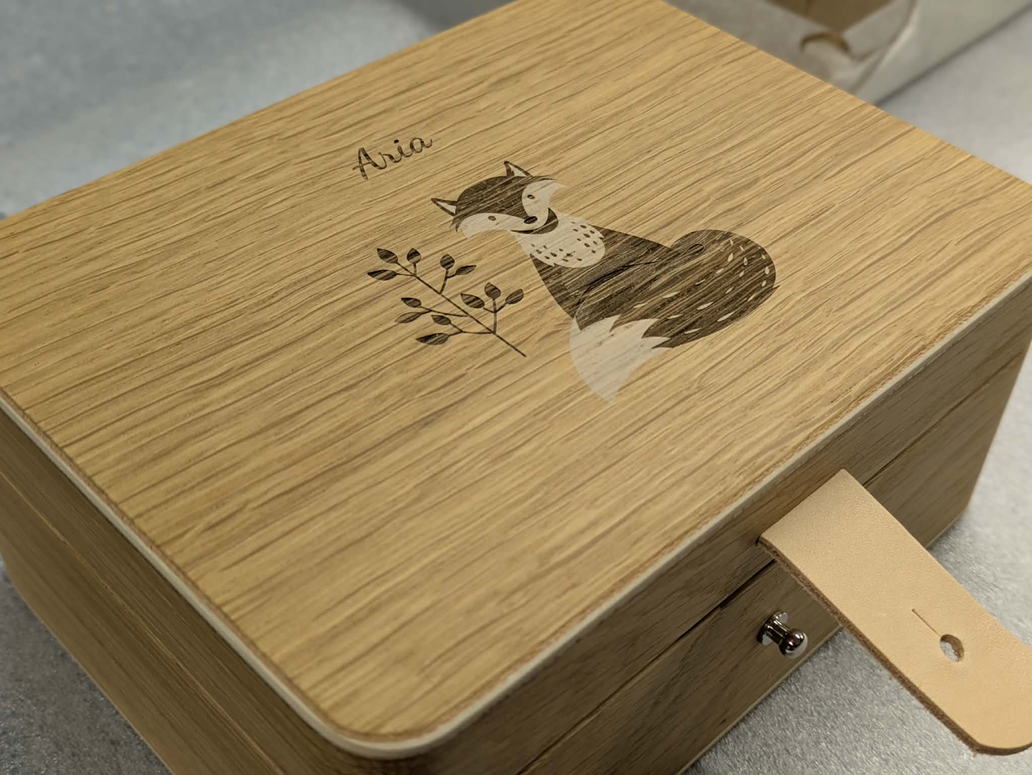 Coffret de naissance en bois personnalisable – Image 2